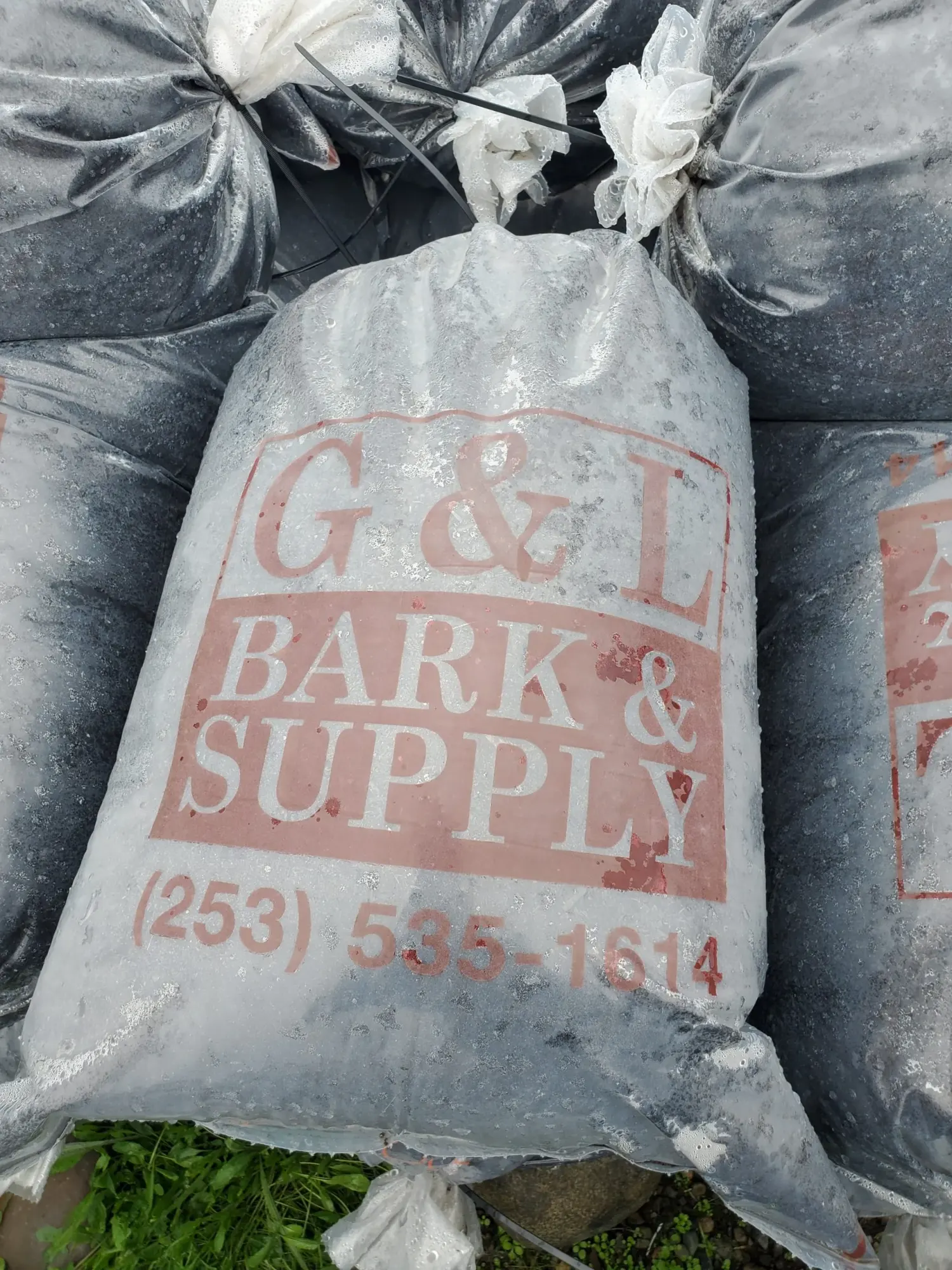 Bagged Fine Dark Bark landscape material