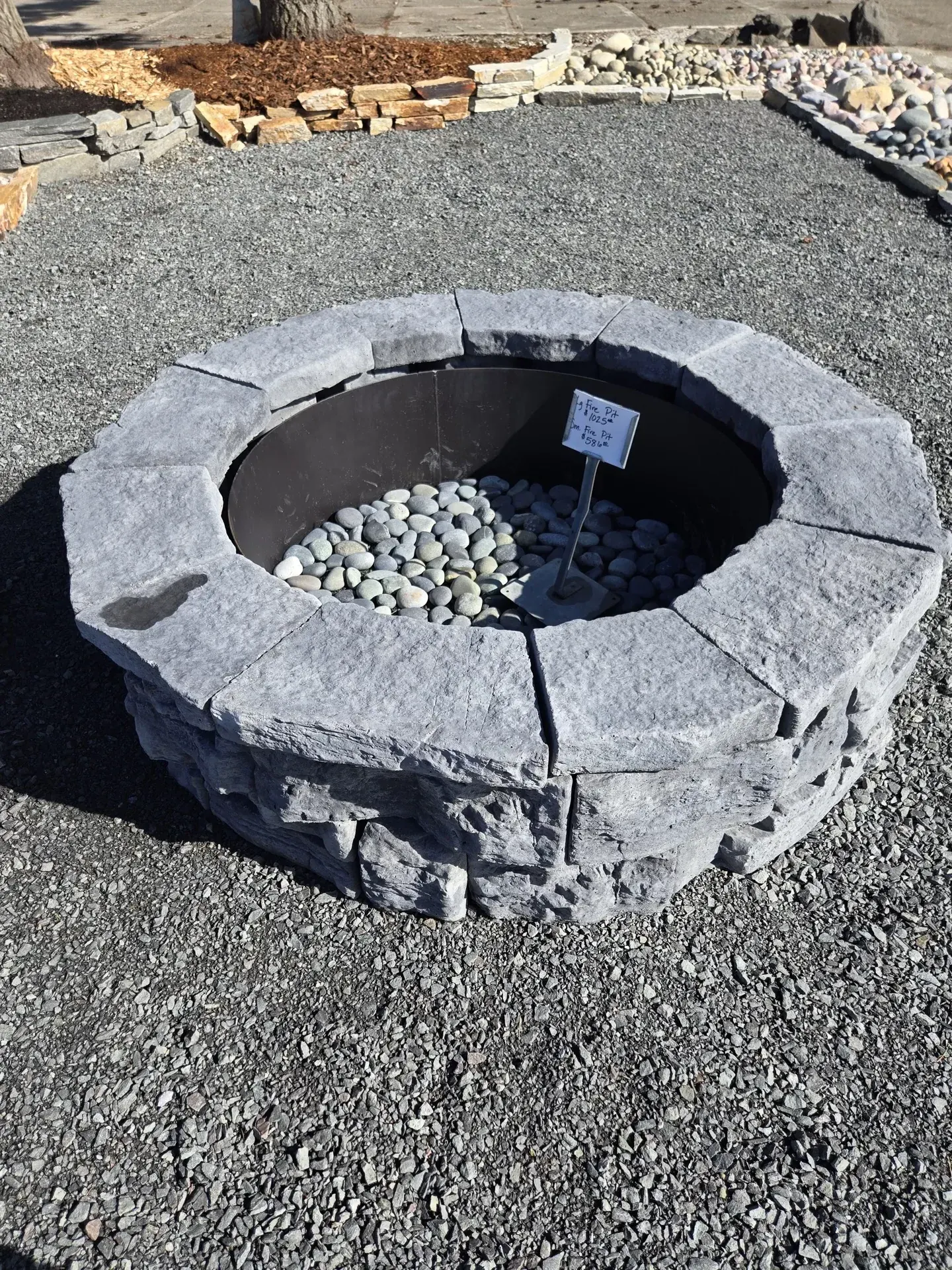 Belvedere Fire Pit landscape material