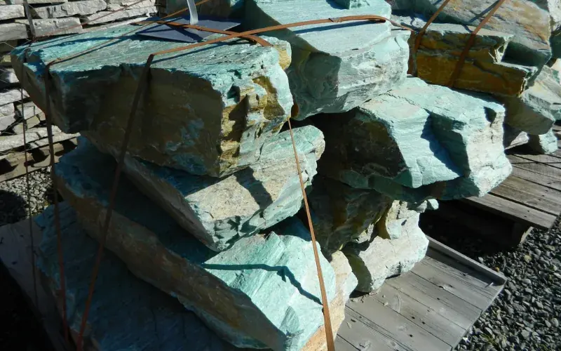Turquoise Column landscape material